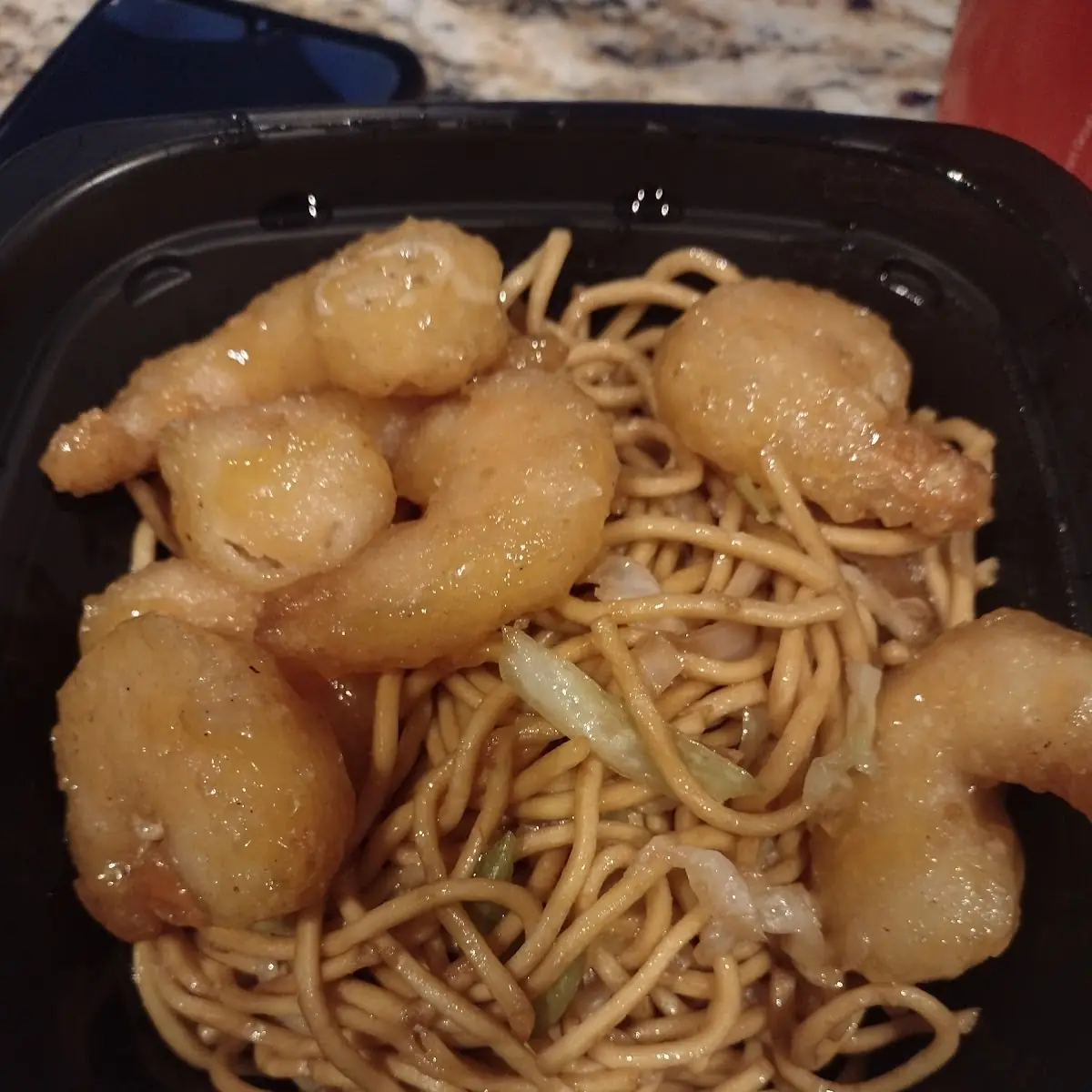 Walnut Shrimp Lo Mein Noodles
