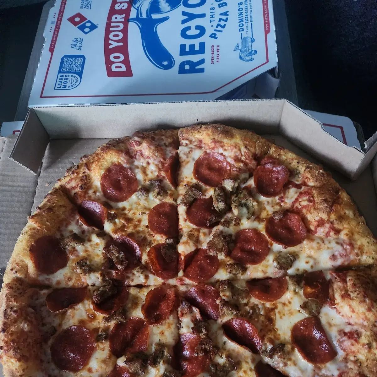 Sausage and Pepperoni Pizza