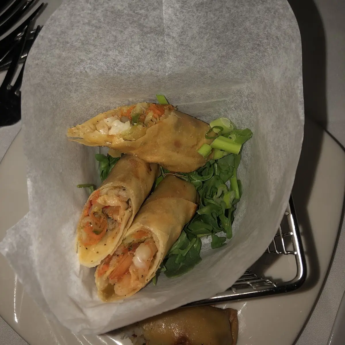Angry Shrimp Spring Rolls