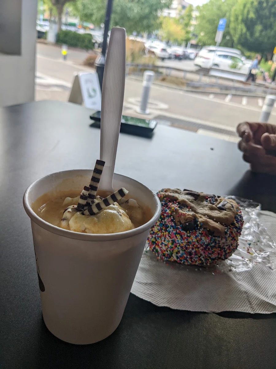 Affogato and Hand Held Gelato Sandwich