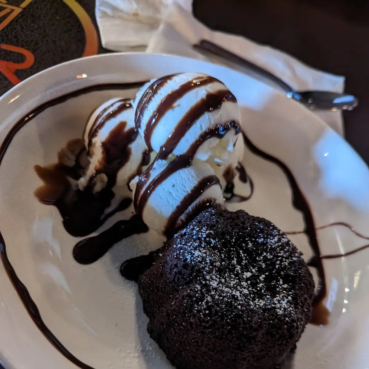 Chocolate Lava Cake with Ice Cream