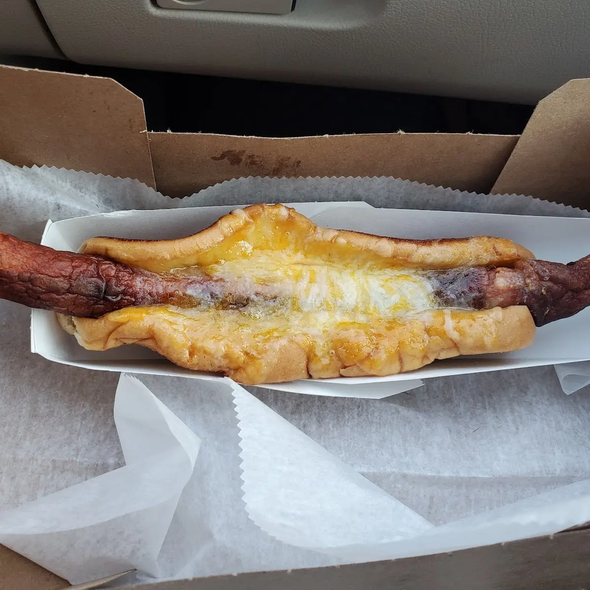 Burnt Cheese Dog