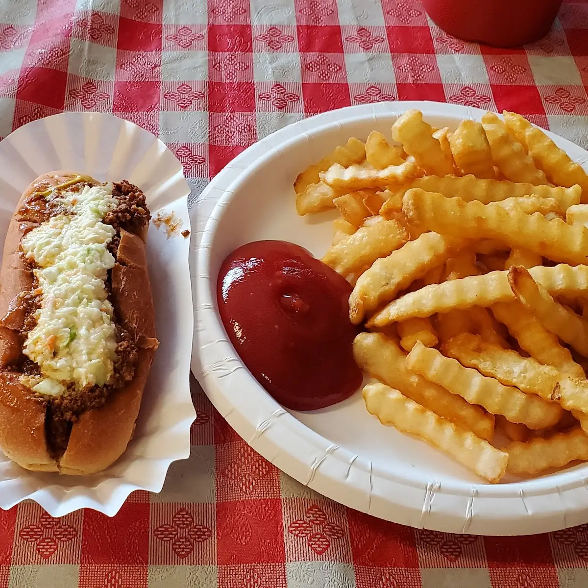 Hot Dog and Fries