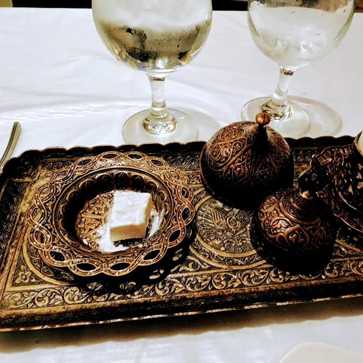Turkish Coffee with Turkish Delight