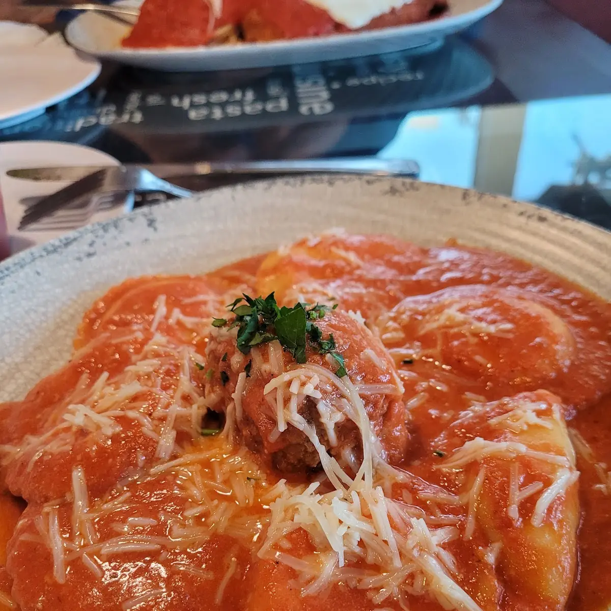 Ravioli with Meatballs