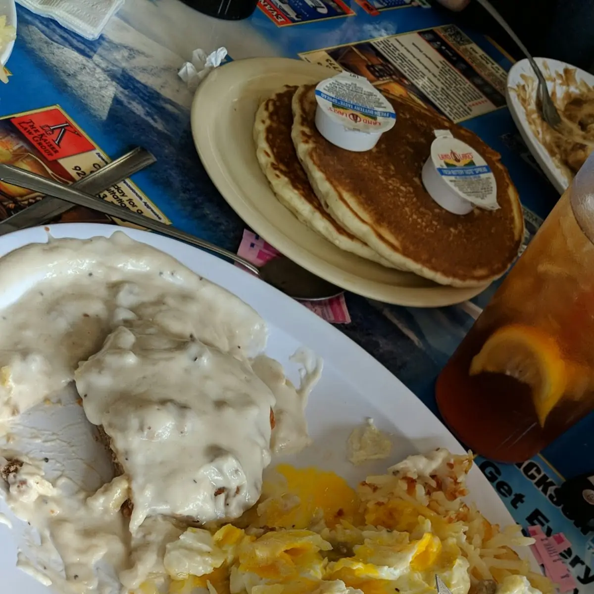 Chicken Fried Steak 2 Eggs and Hashbrowns