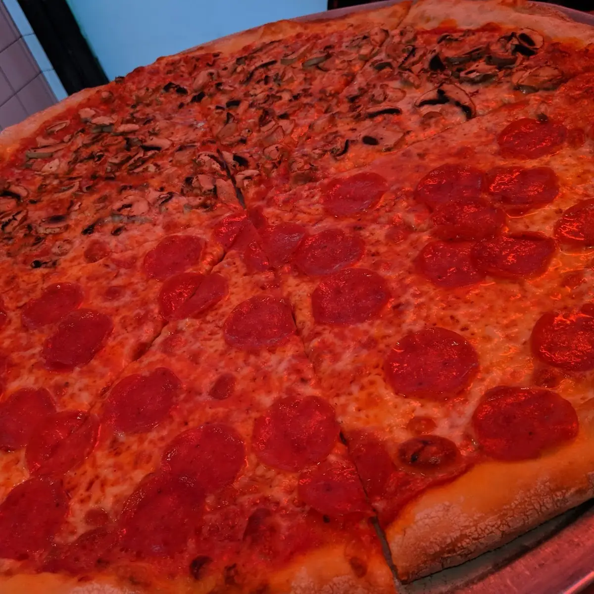 Pepperoni and Mushroom Pizza