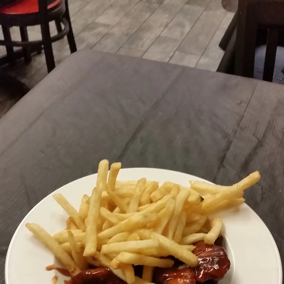 BBQ Chicken Tenders and Fries