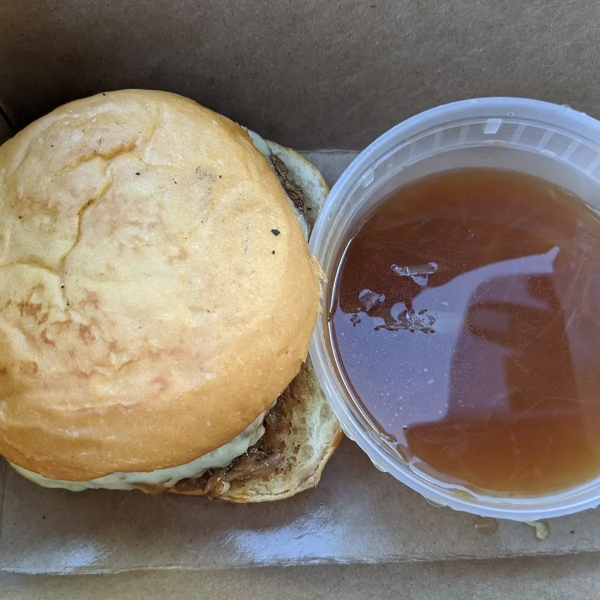 French Onion Dip Angus Burger