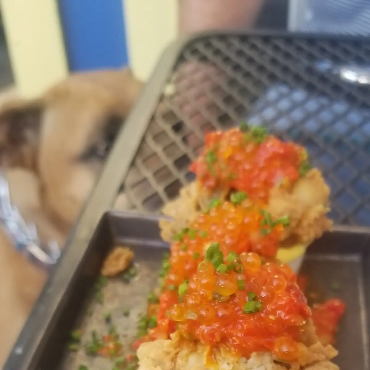 Fried Oyster Deviled Eggs Togo