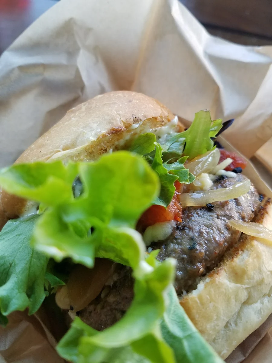 Rib Eye Cheddar Burger