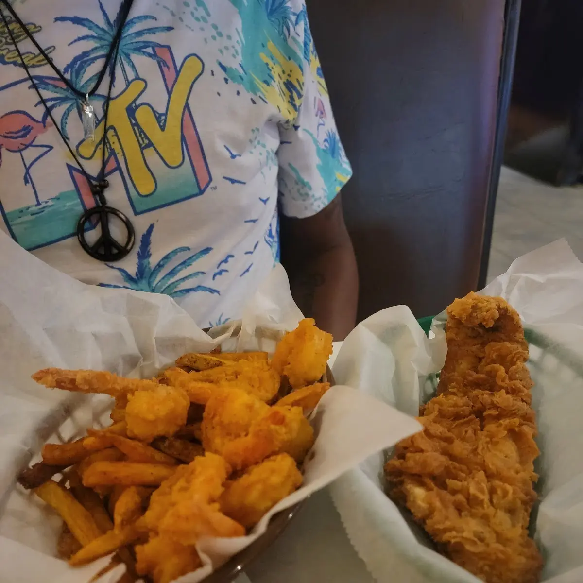 Fish and Chips and Shrimp