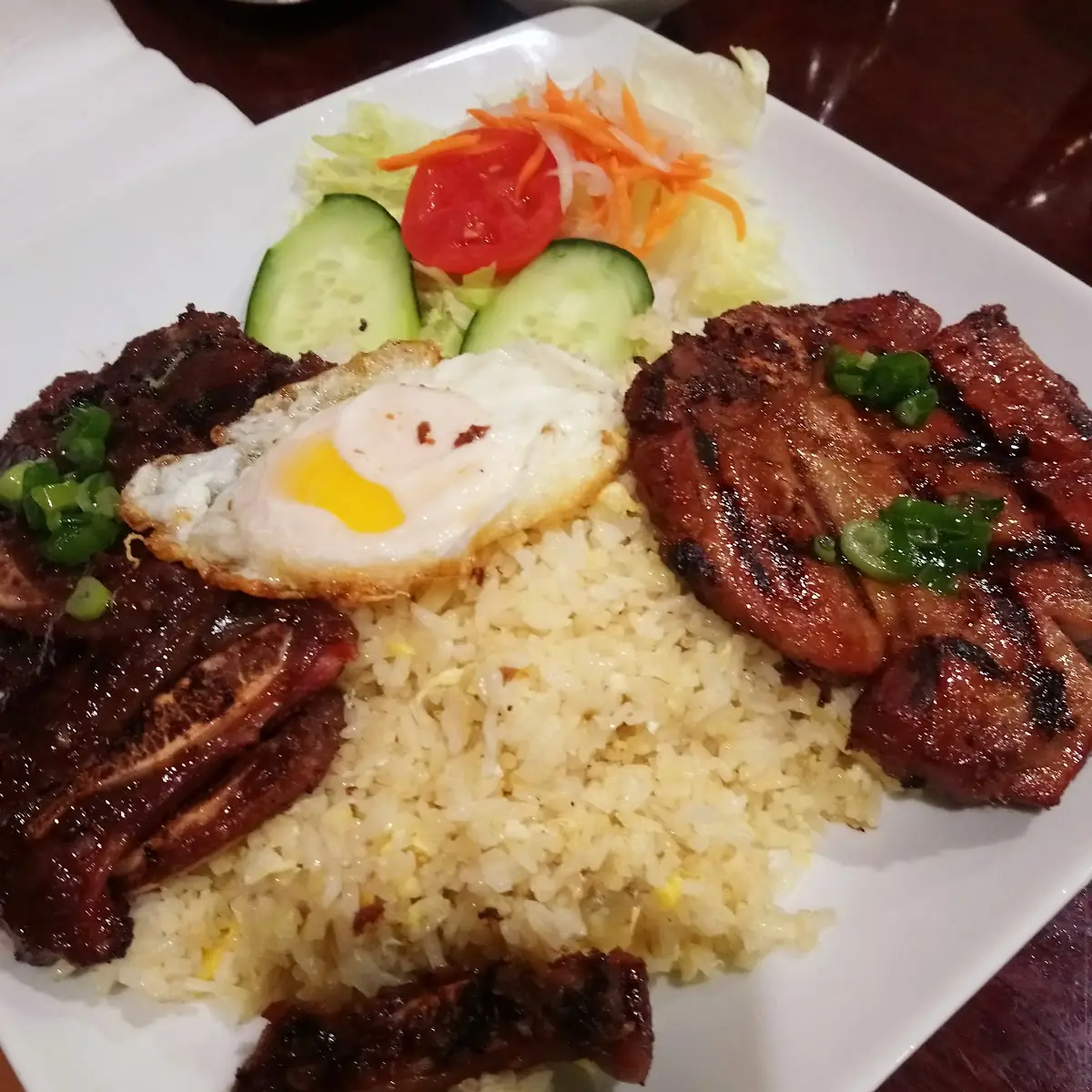 Grilled Pork Chop & Fried Egg