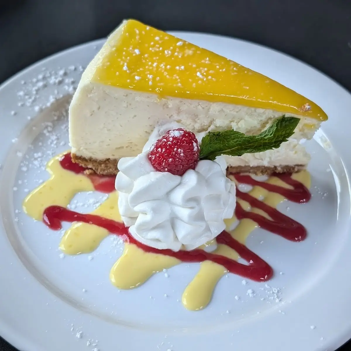 Lemon Cheesecake and Berry Cobbler