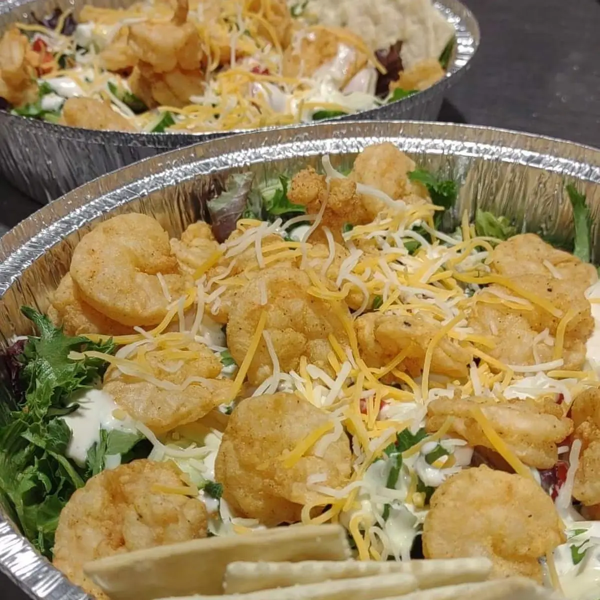 hot honey shrimp tacos