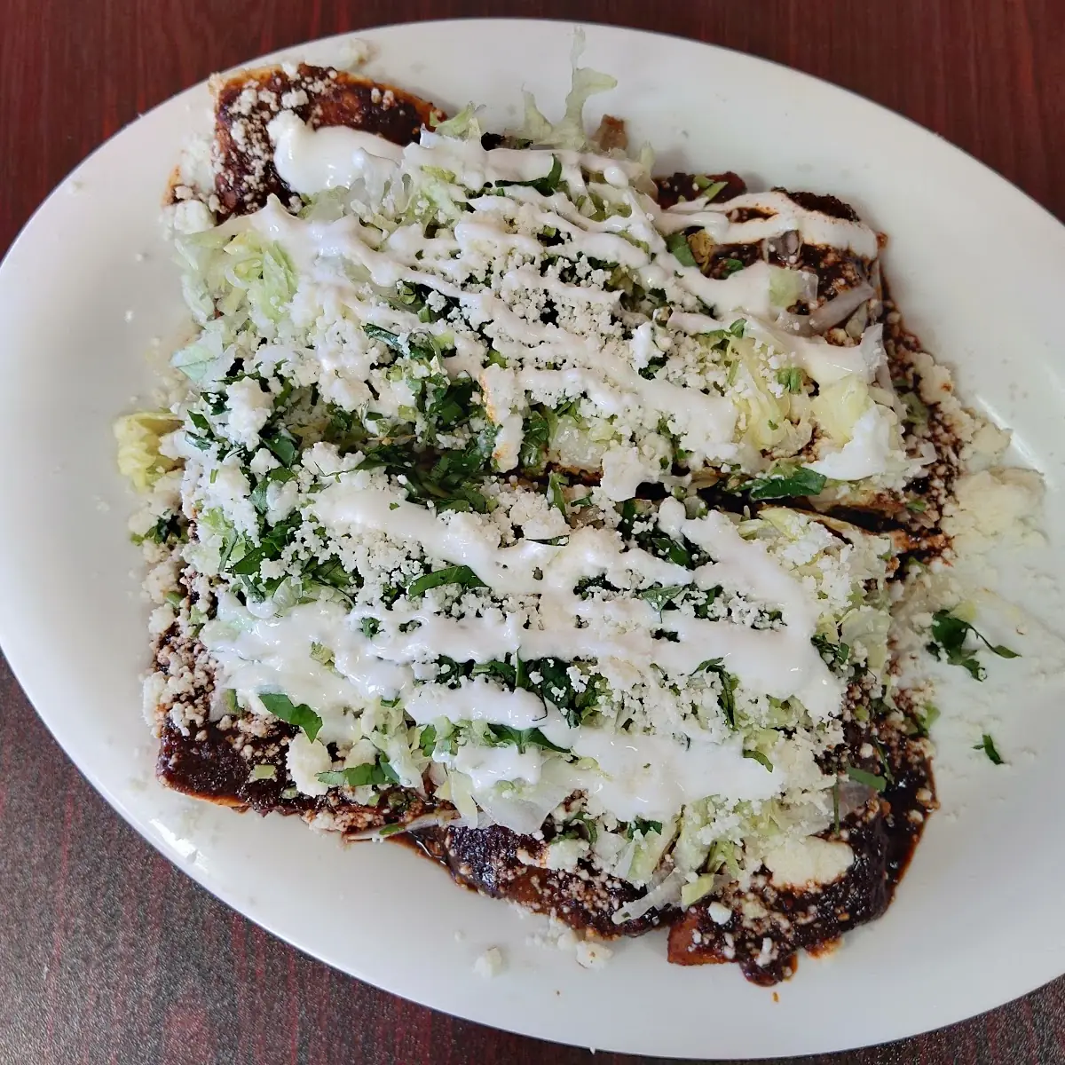 Chicken Enchiladas Con Mole