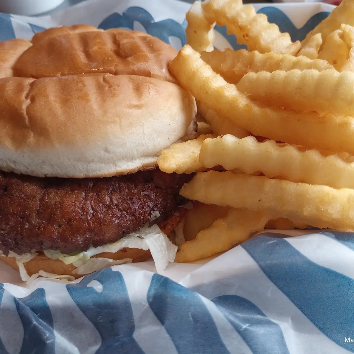 Double Hamburger with Fries