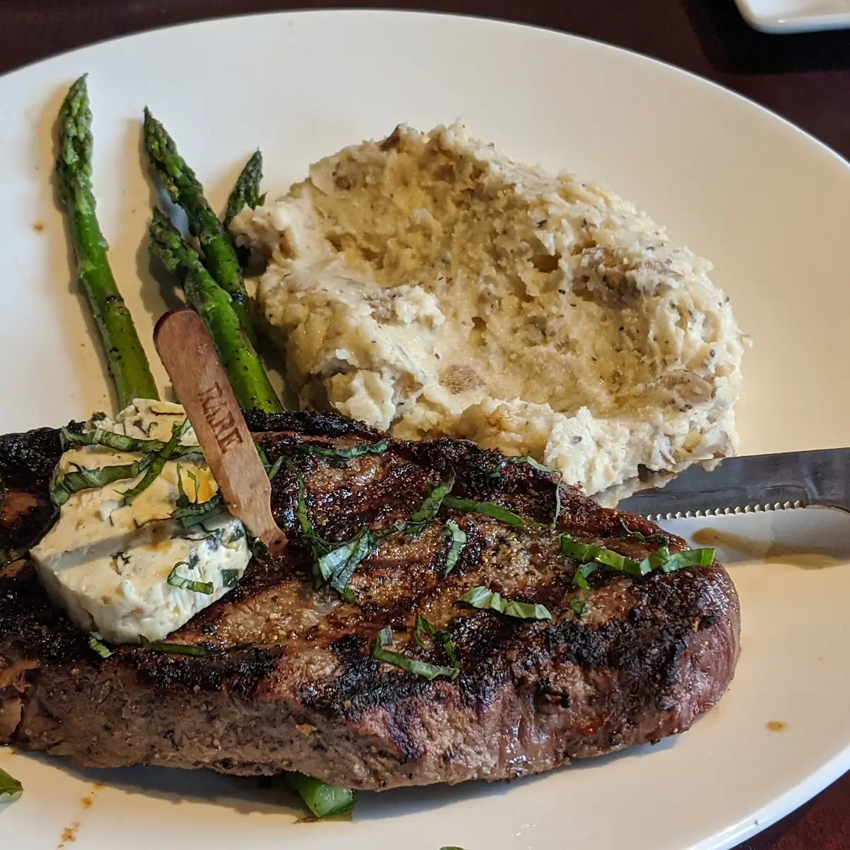 Mashed Potatoes and Asparagus