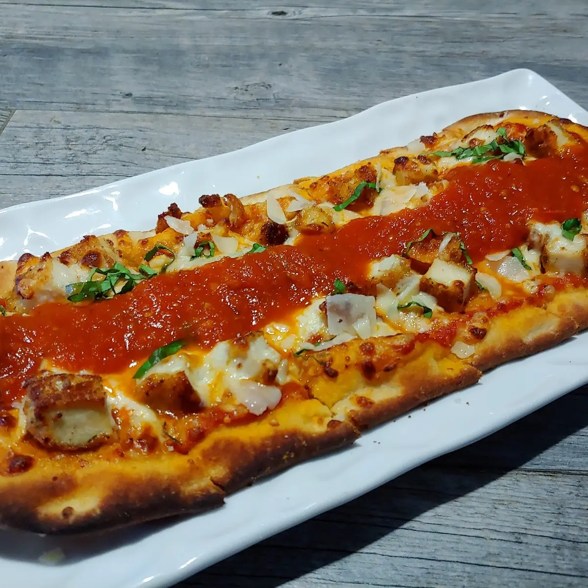 Featured Flatbread Chicken Parmesan
