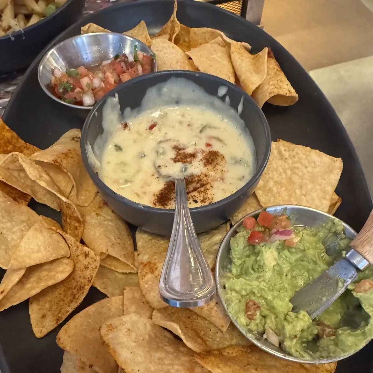 Tortilla Chips & Dip Trio