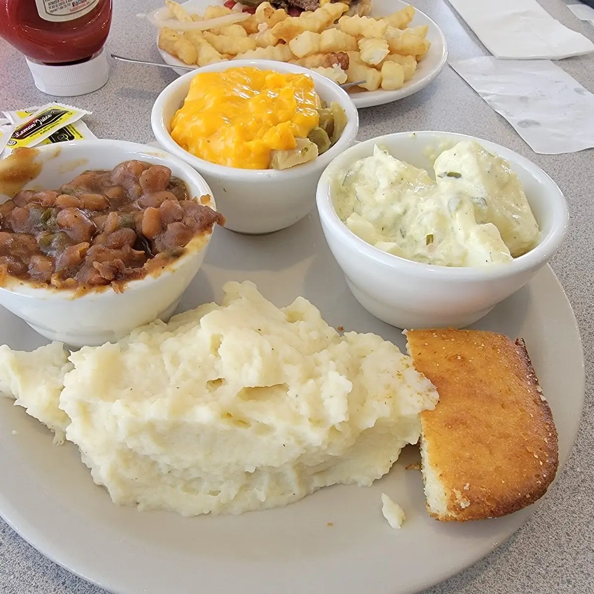 Potato Salad Broccoli Cheese Baked Beans Mashed Potatoes
