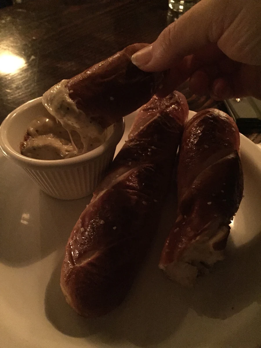 Soft Pretzel with Beer Cheese
