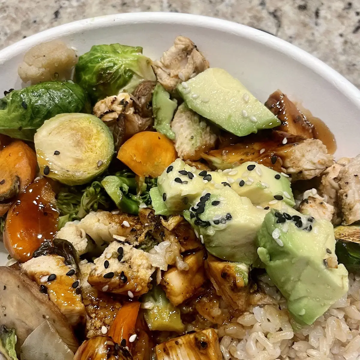 Chicken Power Bowl with Vegetables