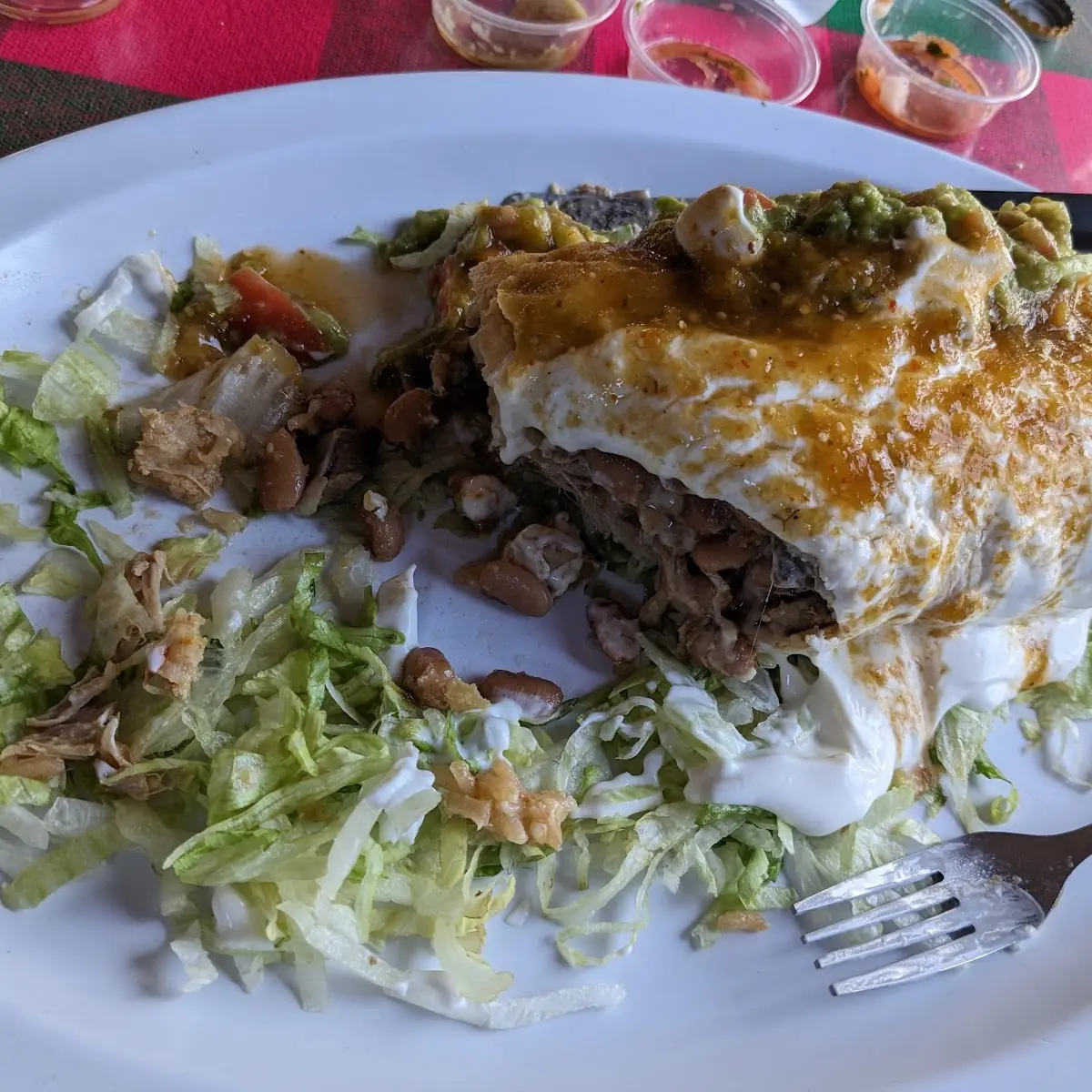 Chile Verde Lengua Chimichanga