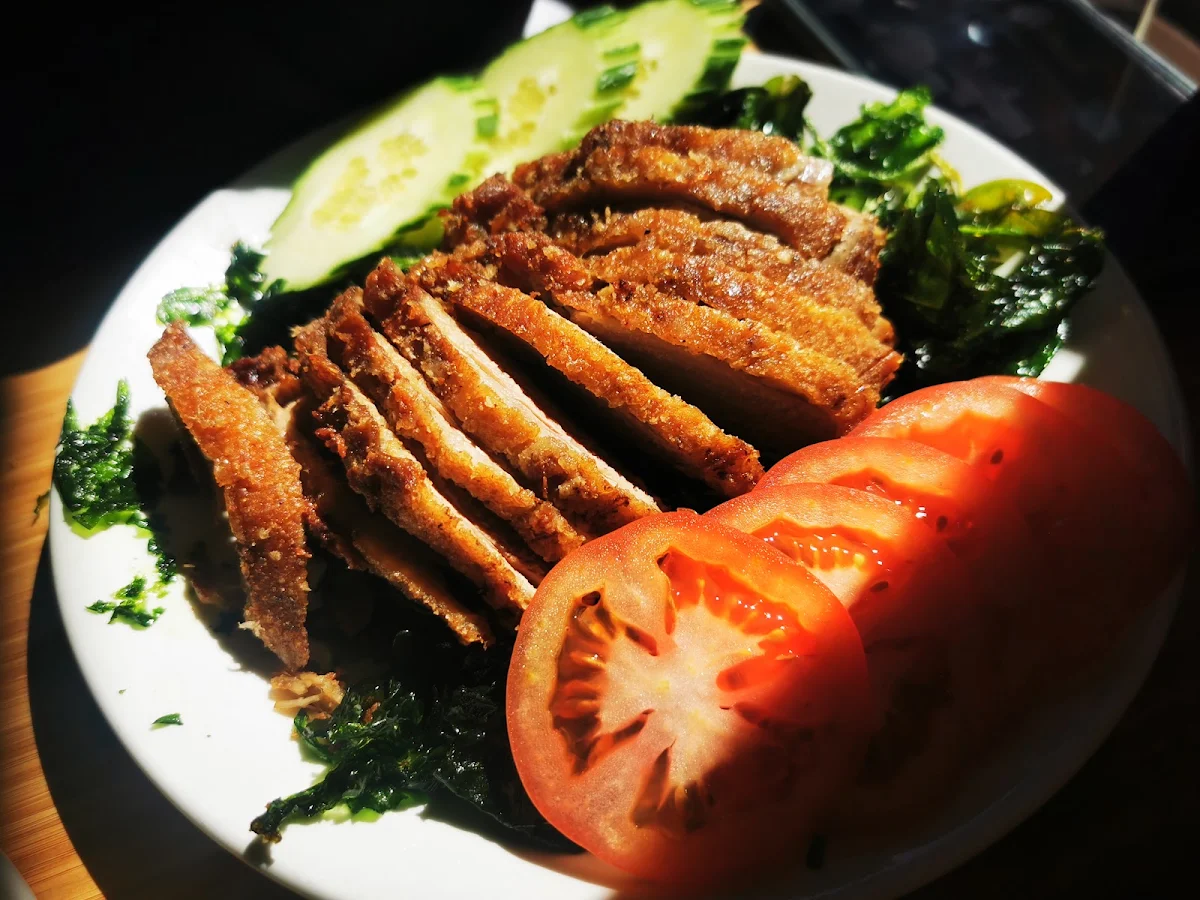 Crispy Duck & Spinach, Little Thai Place