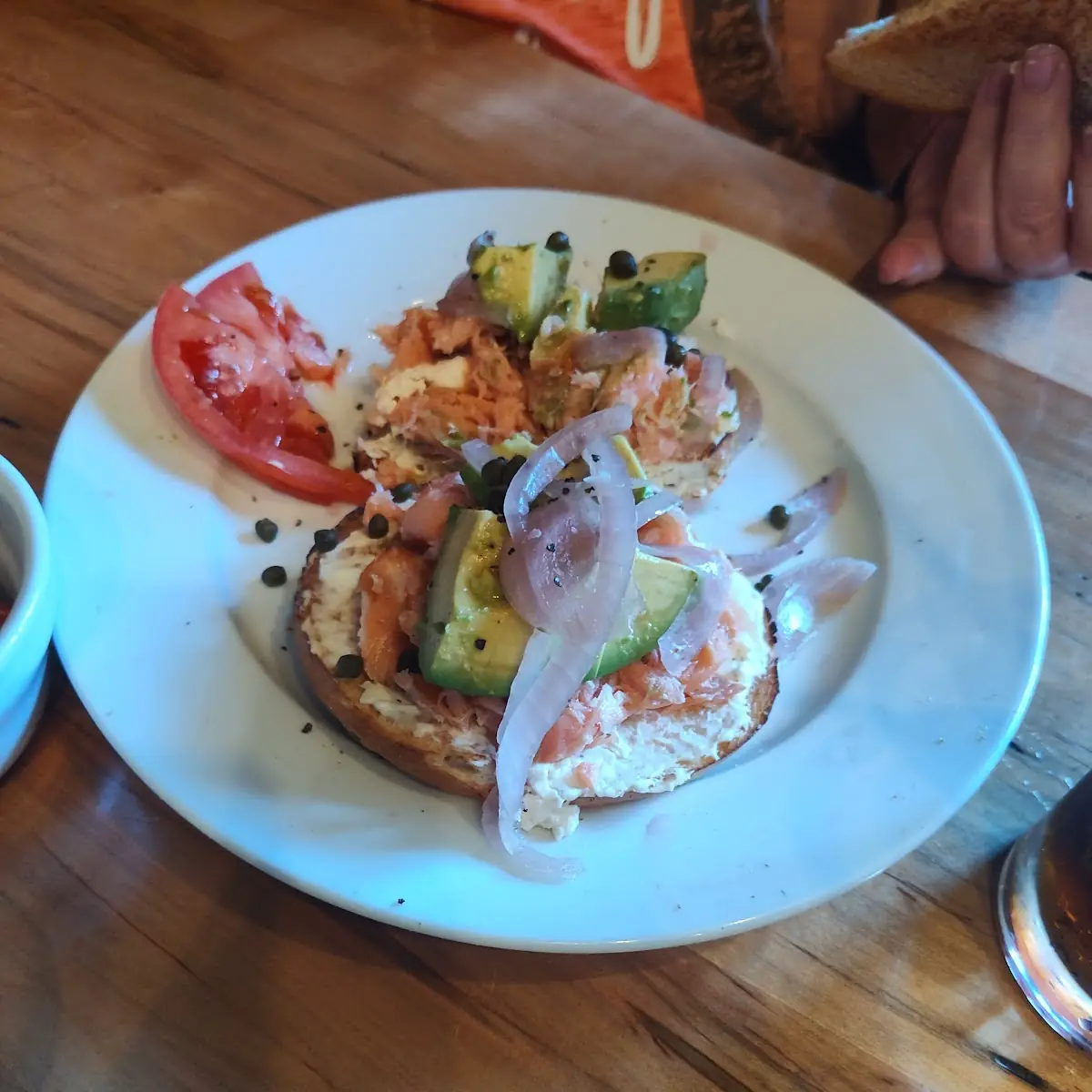 Smoked Salmon on Bagel