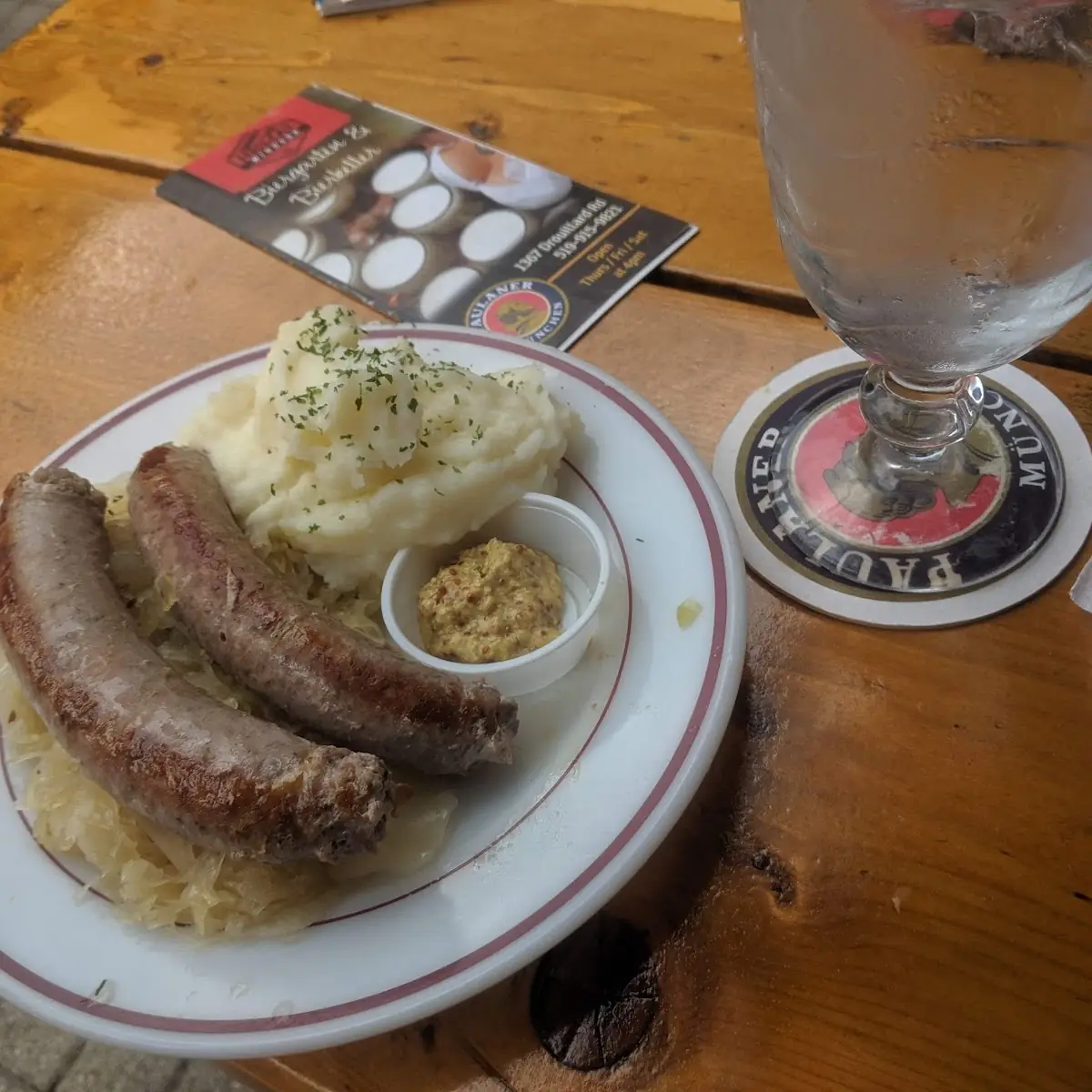 Bratwurst Dinner