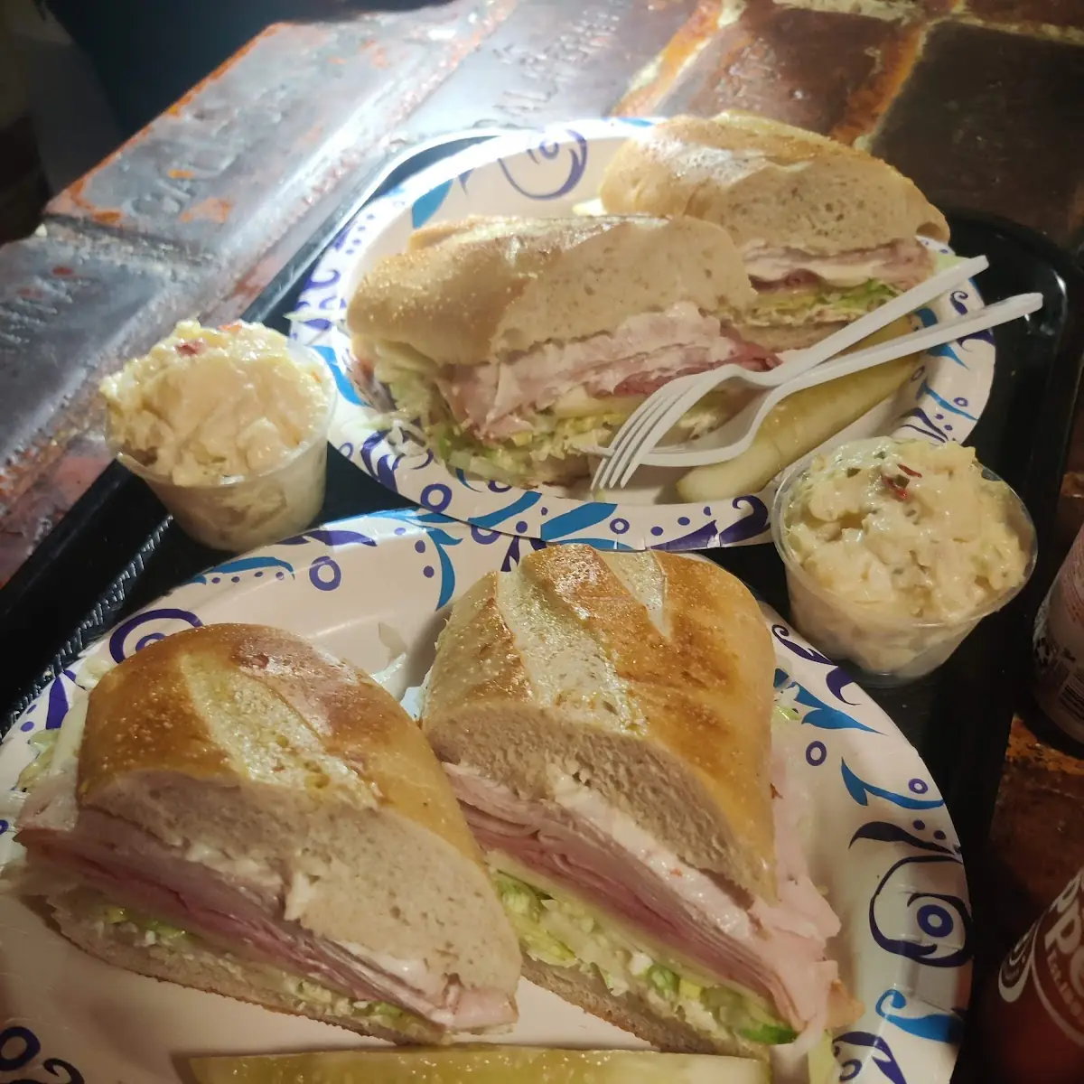 Ham Turkey and Swiss Cheese Sandwich
