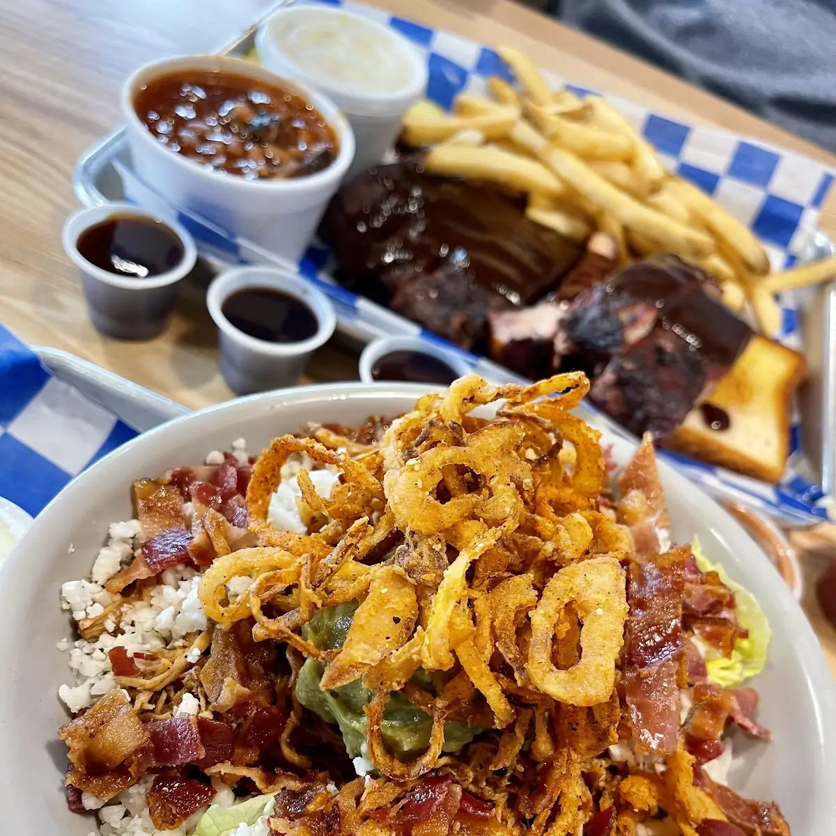 Keto Bowl w Bacon and Crispy Onions
