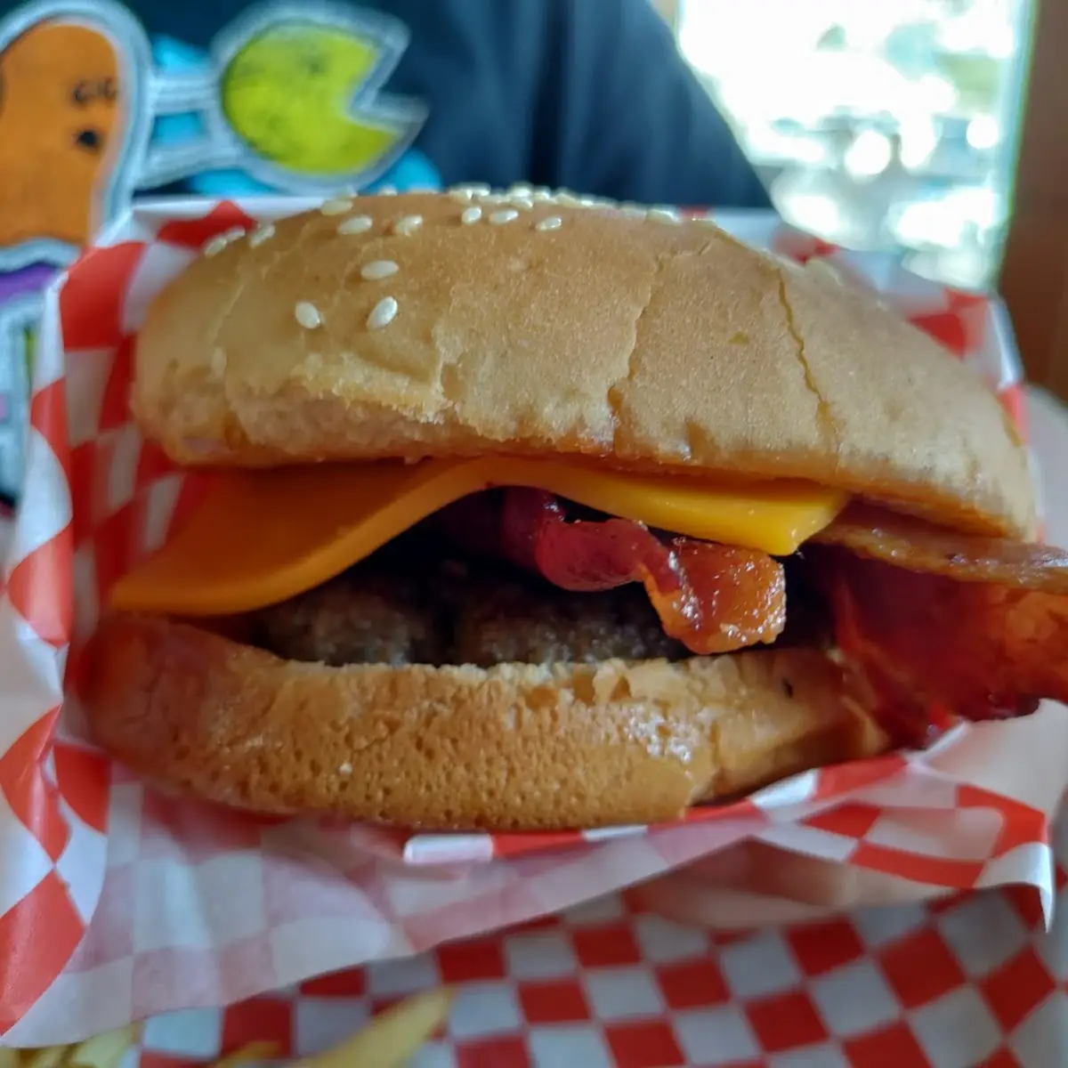 Bacon Cheeseburger and Fries