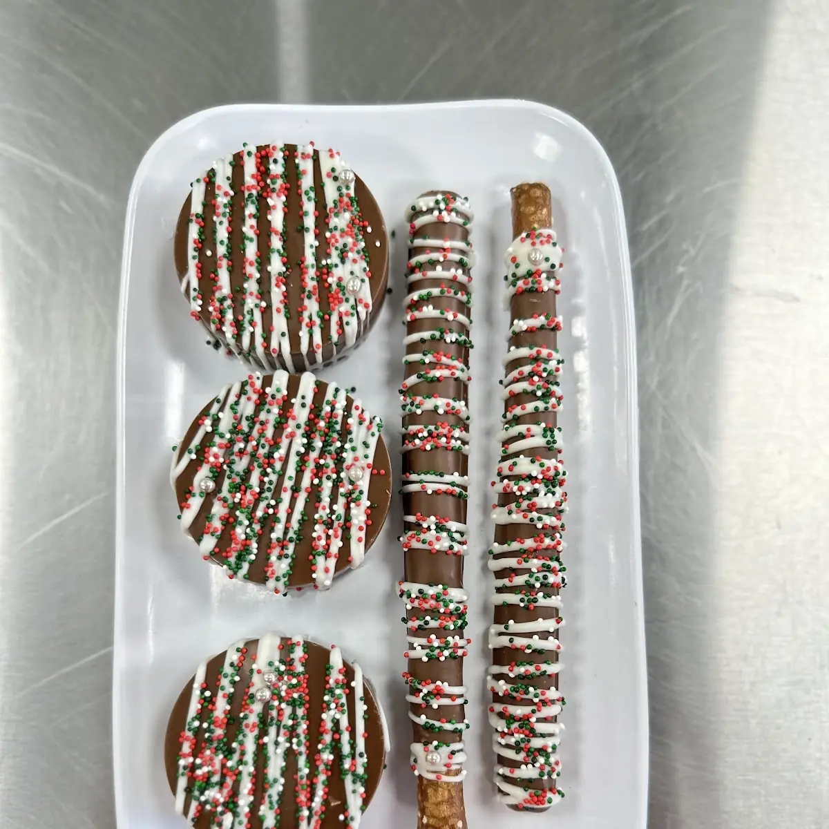 Chocolate Dipped Pretzel Rods