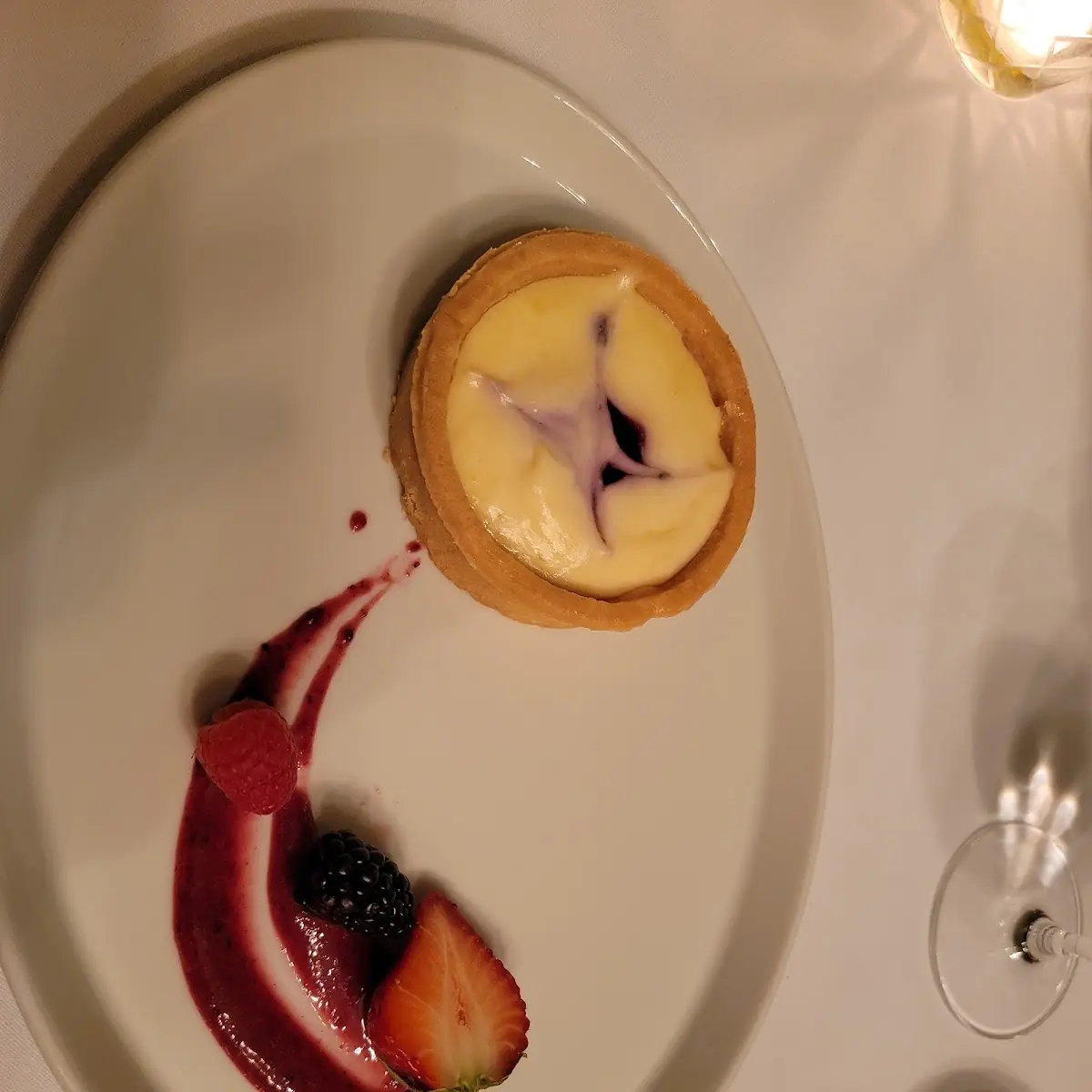 Blueberry Dessert, HOB NOB Restaurant