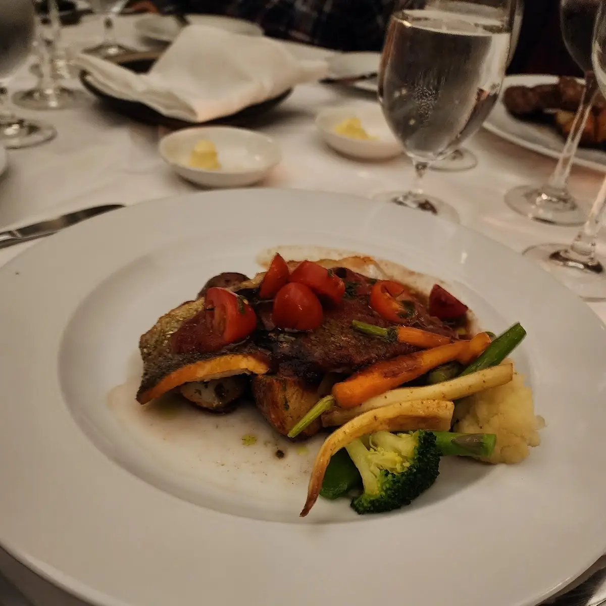 Organic Salmon, HOB NOB Restaurant