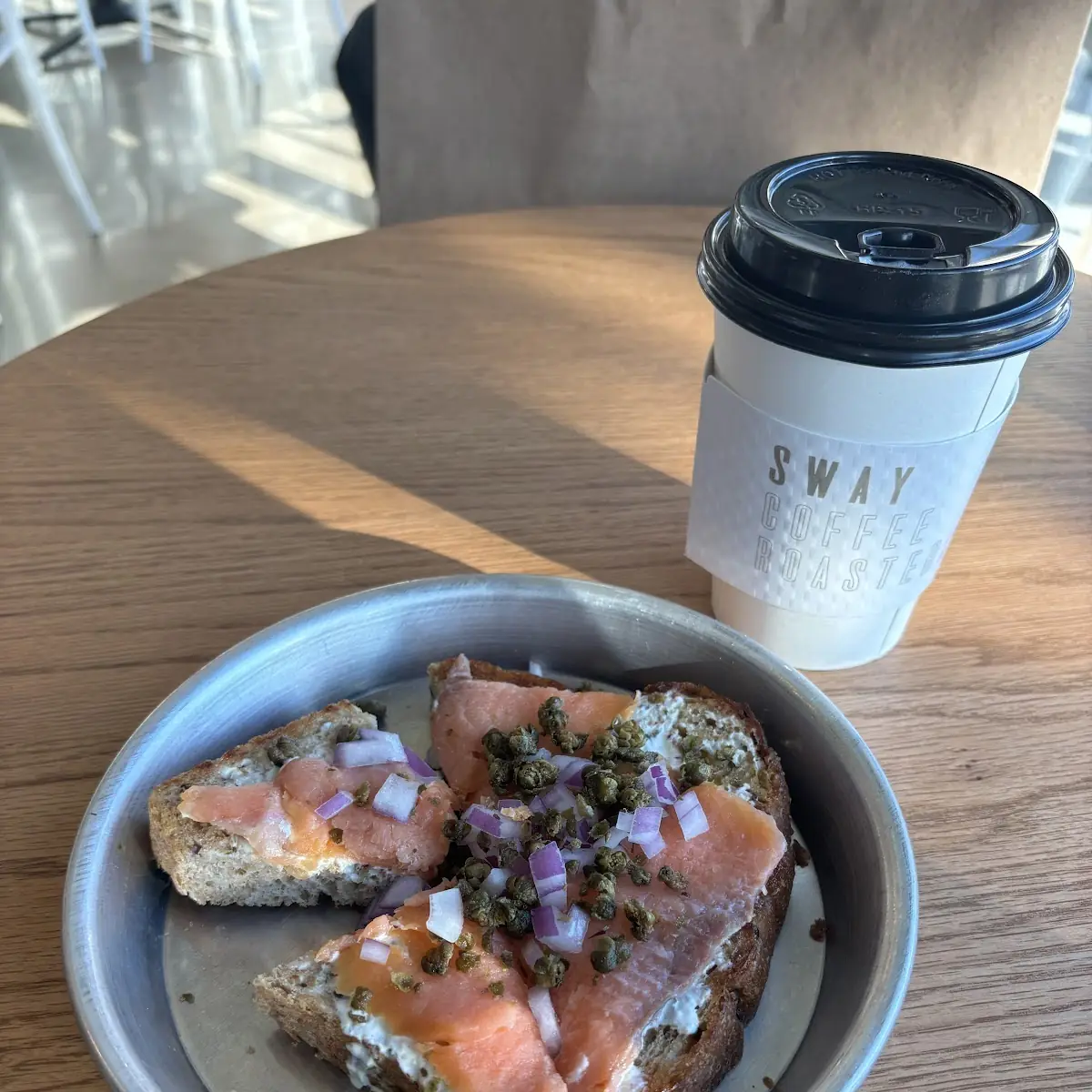 Smoked Salmon on Wheat Toast