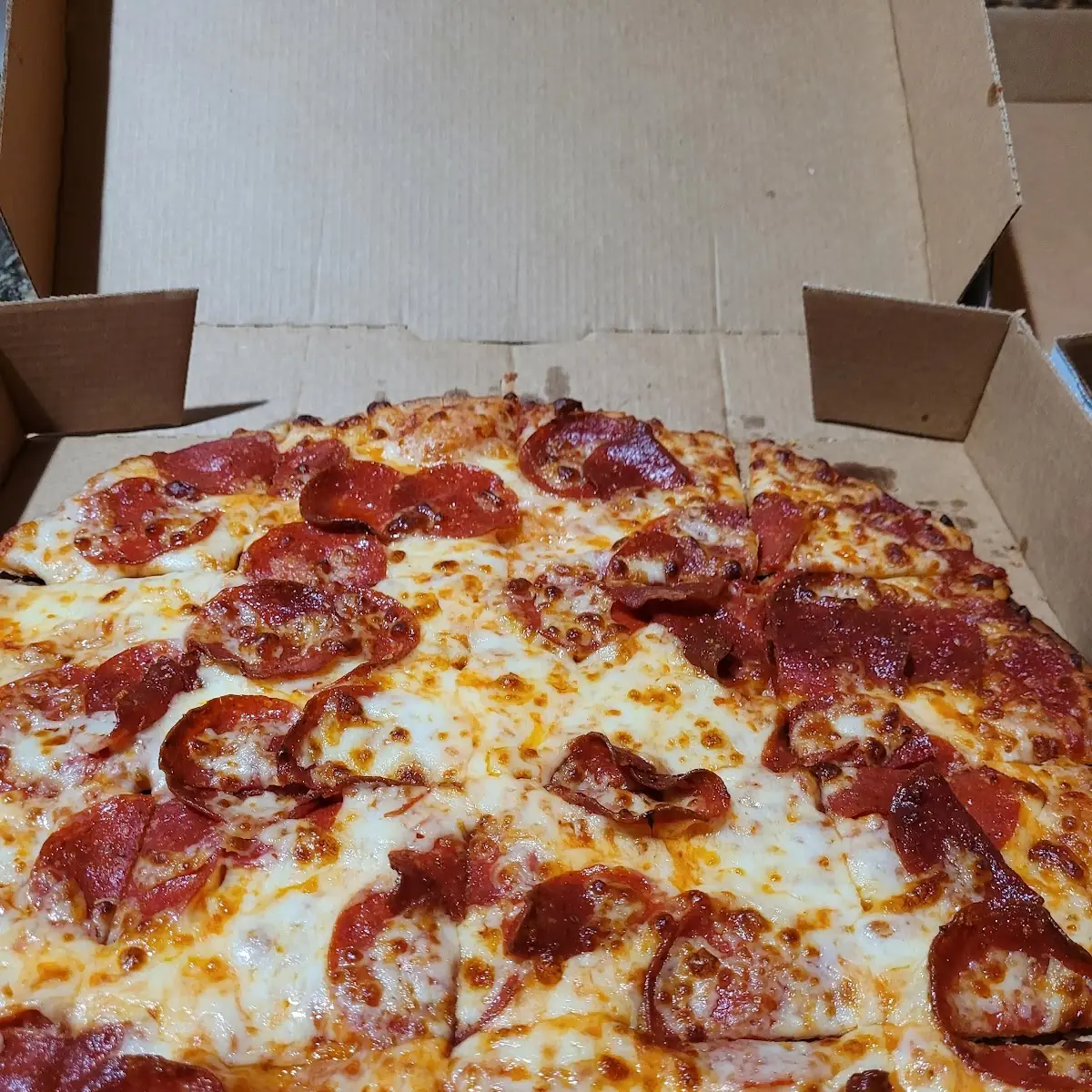 Thin Crust Pepperoni and Extra Cheese Pizza