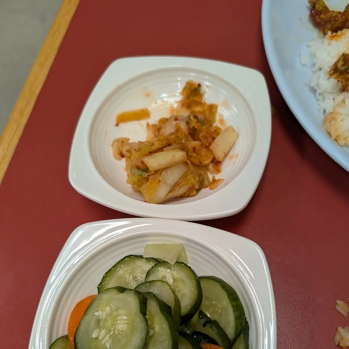 Kimchi and Cucumber Salad