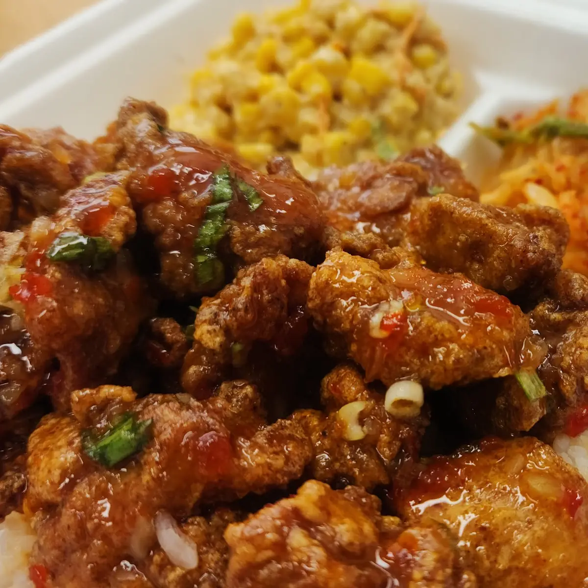 Sweet and Spicy Chicken Rice