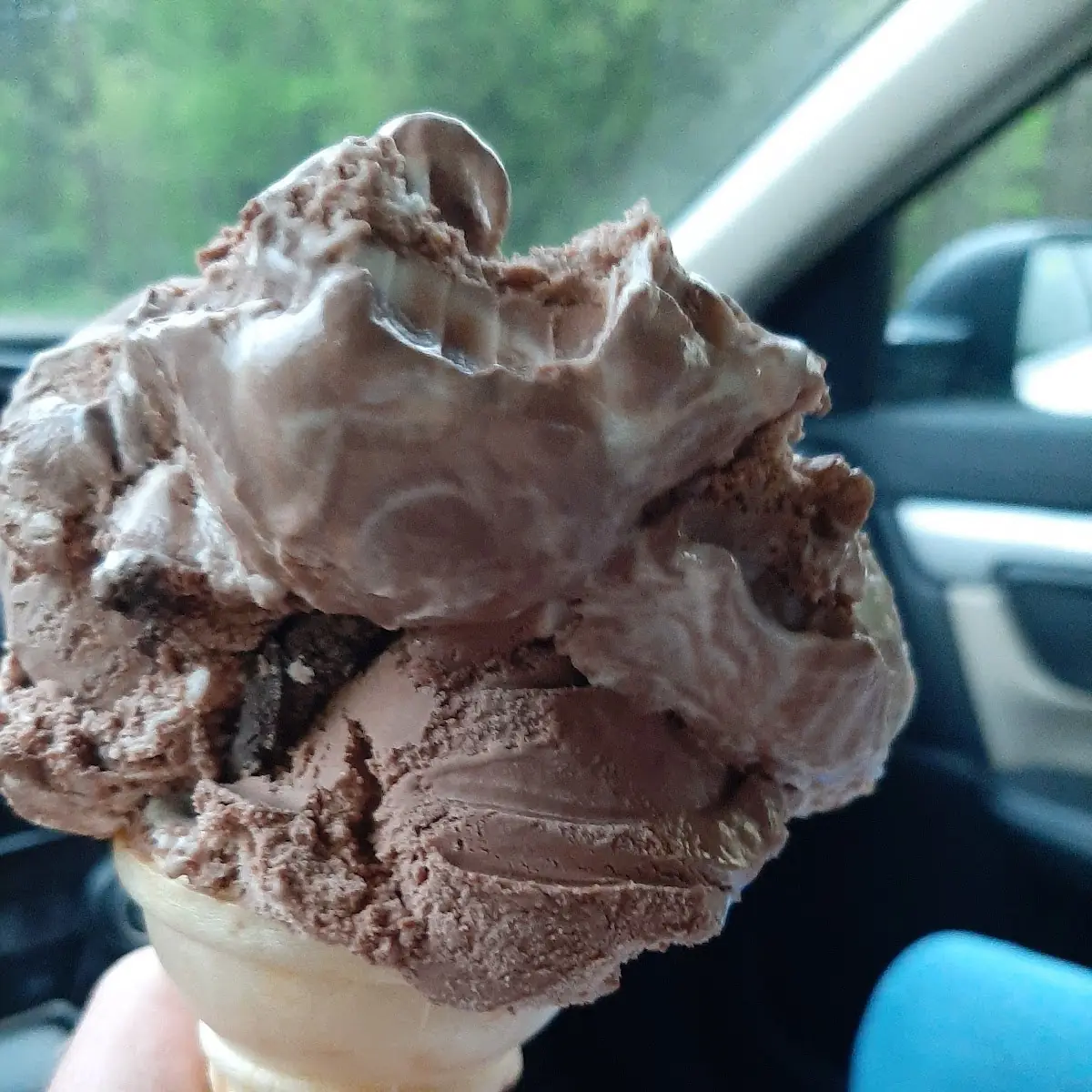 Chocolate Marshmallow Ice Cream Cone
