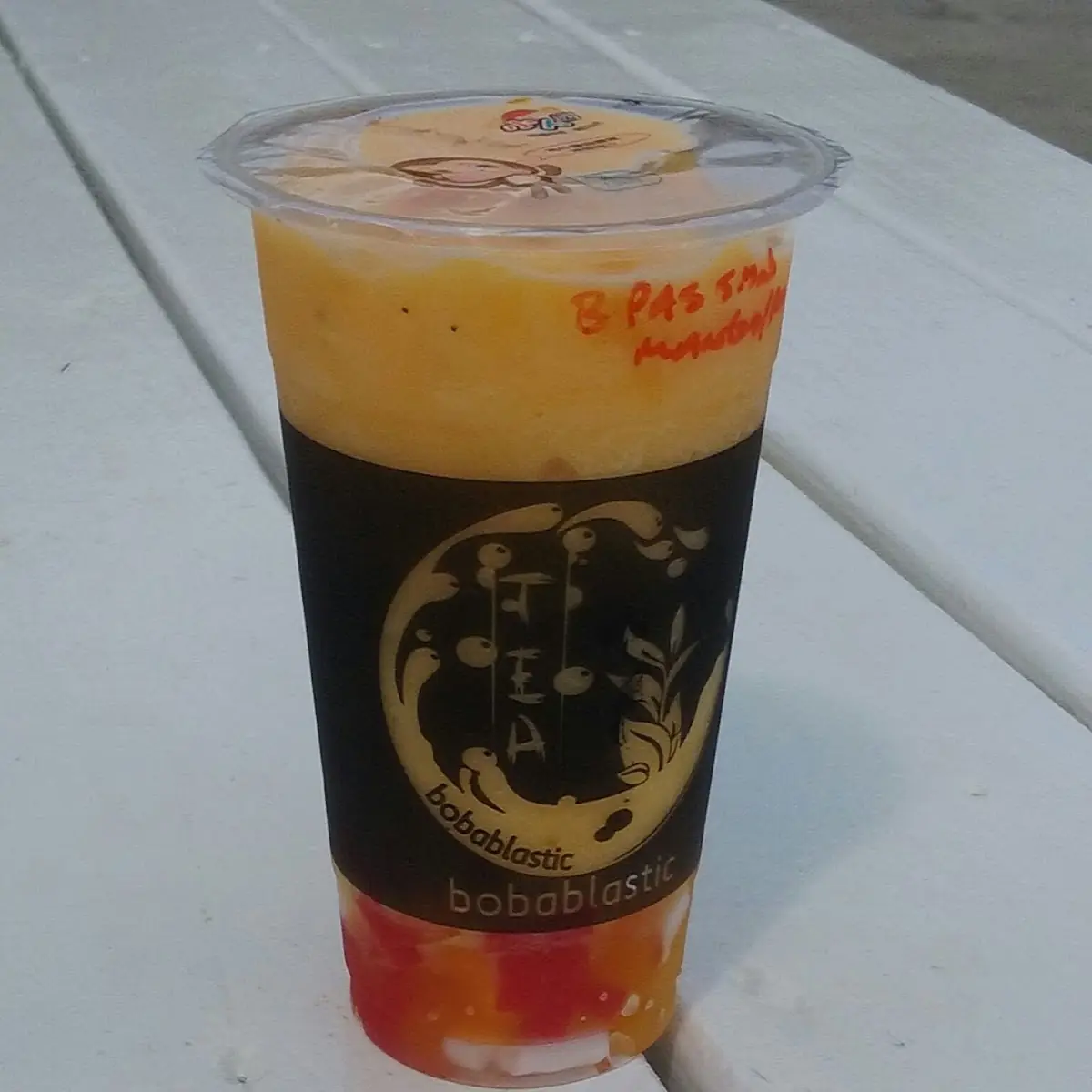 Blended Passion Fruit with Mango Jelly