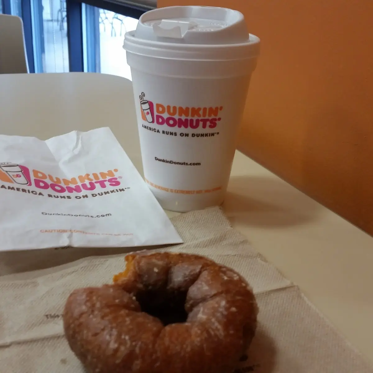 Donut and Hot Coffee