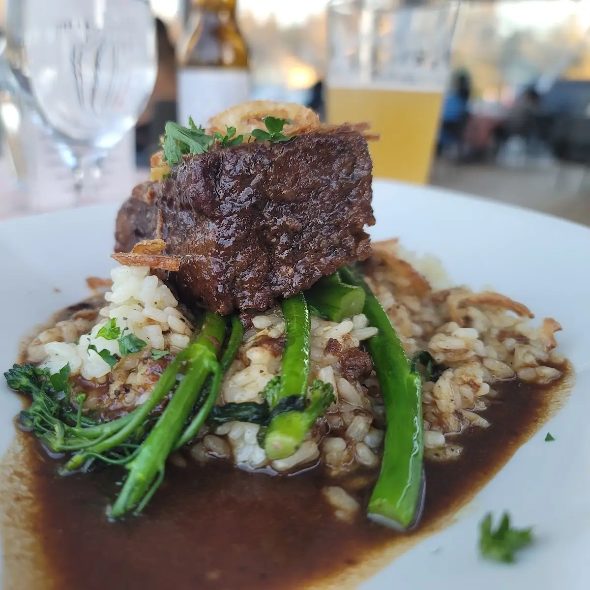Braised Short Ribs with Risotto