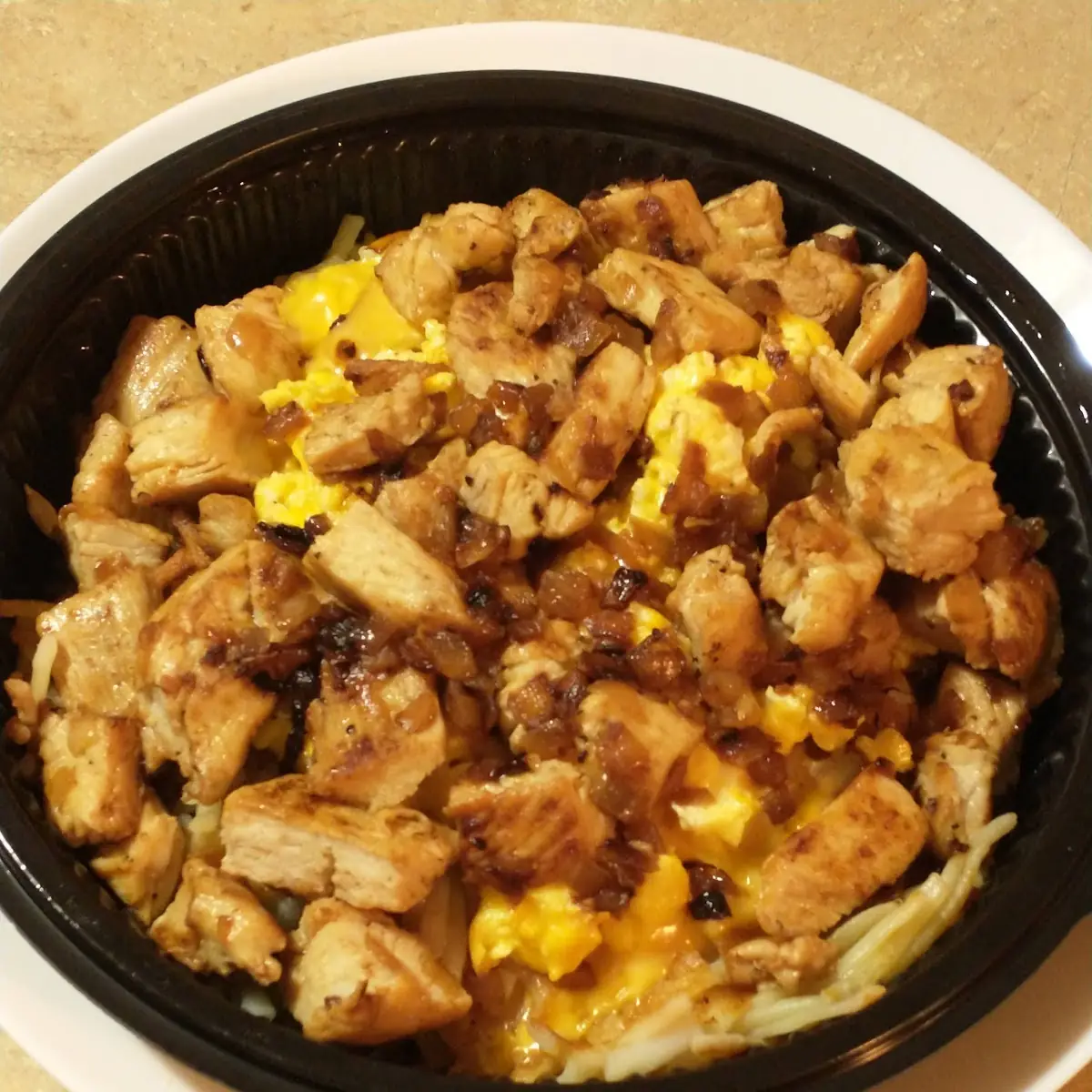 Chicken Melt Hashbrown Bowl