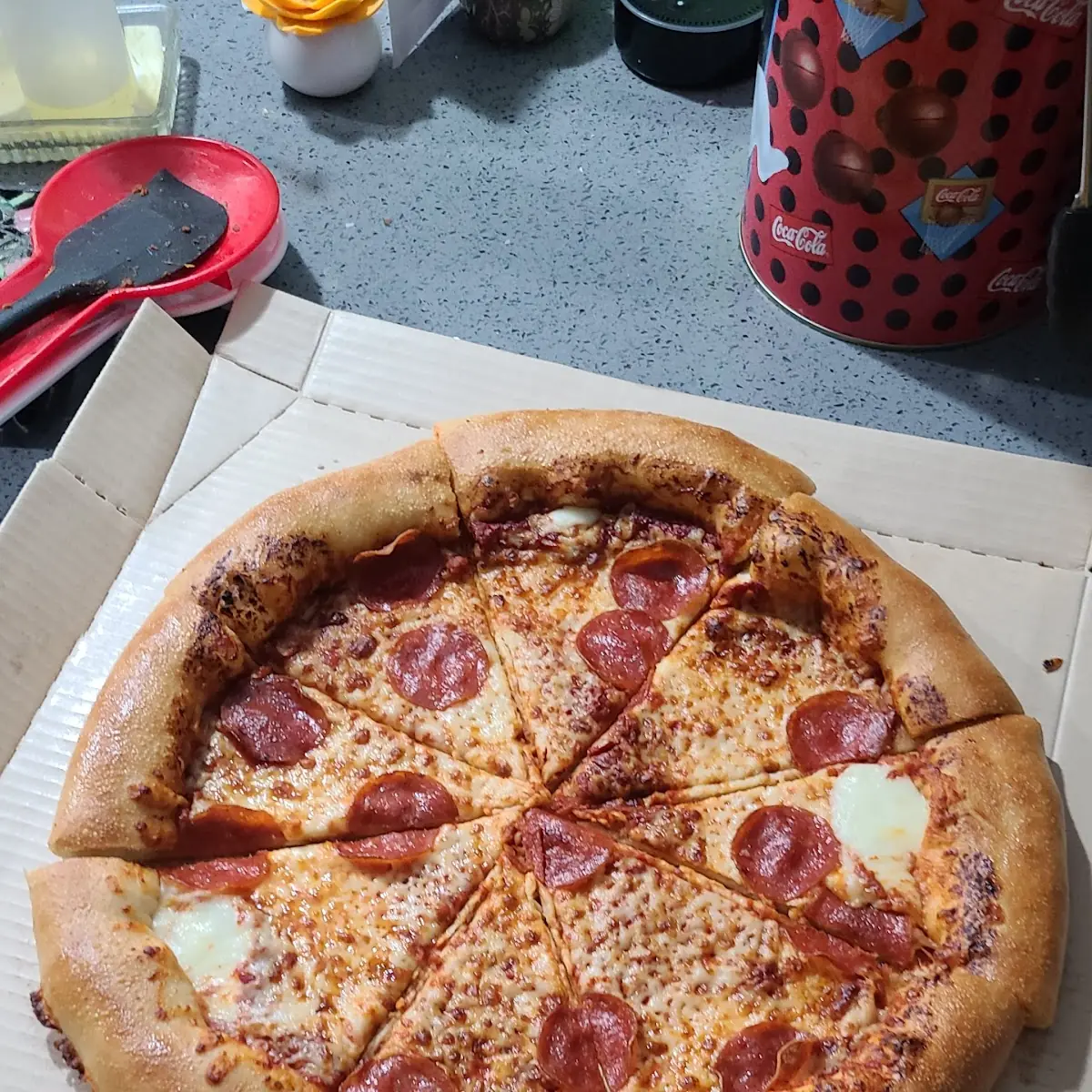 Large Pep Ham Stuffed Crust