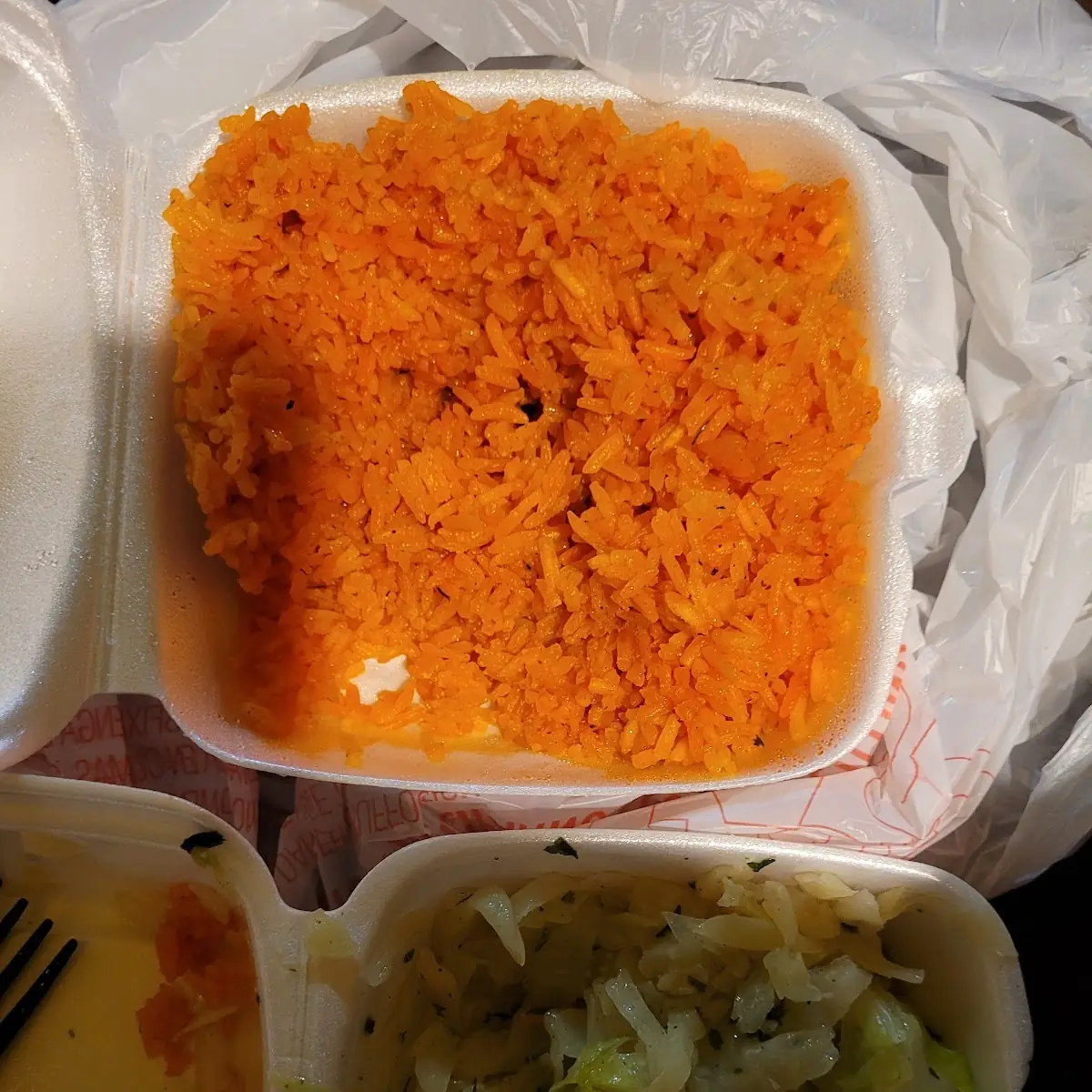 Cabbage and Yellow Rice
