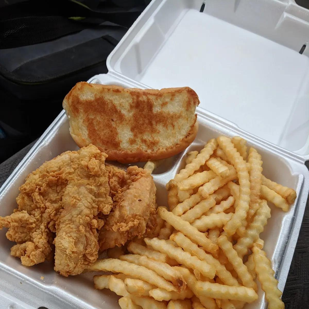 Crispy Chicken Tenders and Fries