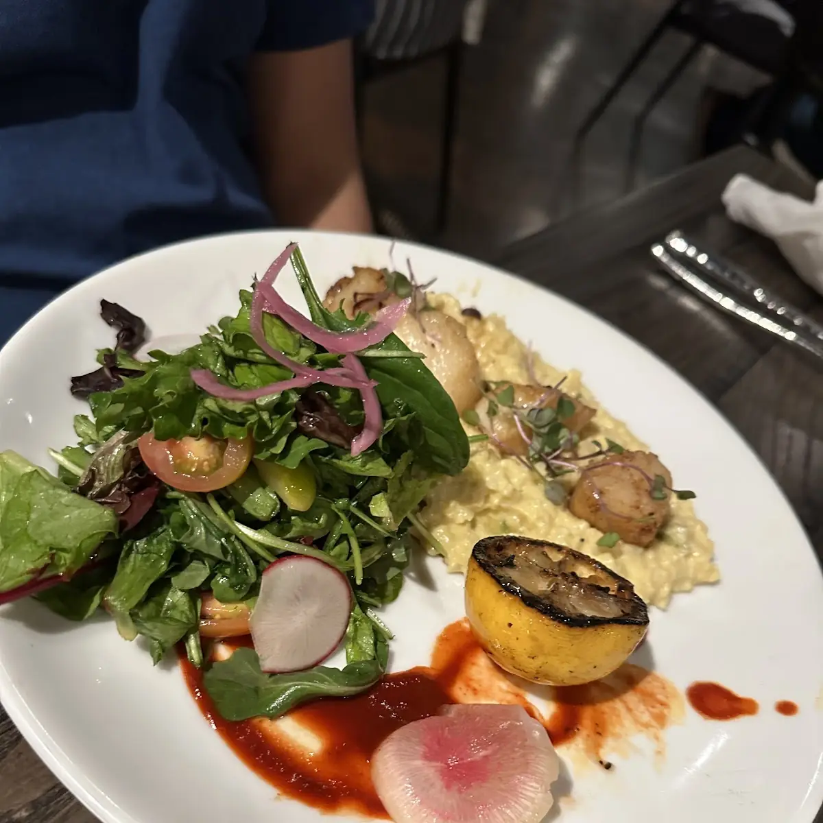 Seared Scallops Callas